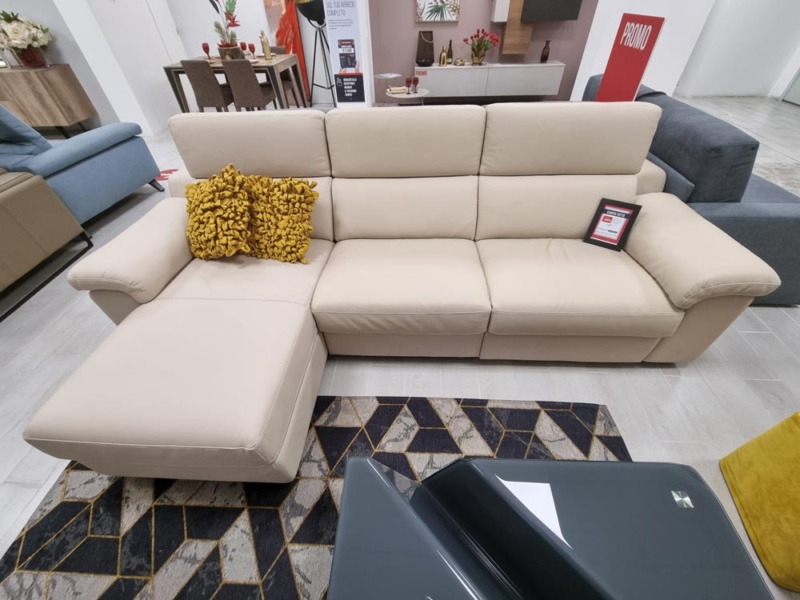 Divano con Chaise Longue e Relax