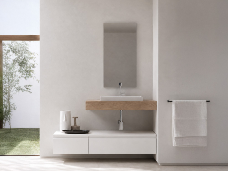 Bagno con 2 Basi Sospese e 1 Cassetto 06